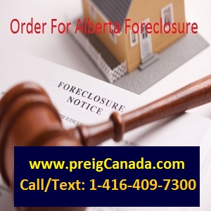 Alberta Foreclosure Process
