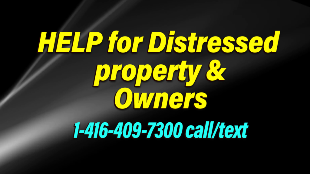HELP for Distressed property Owners